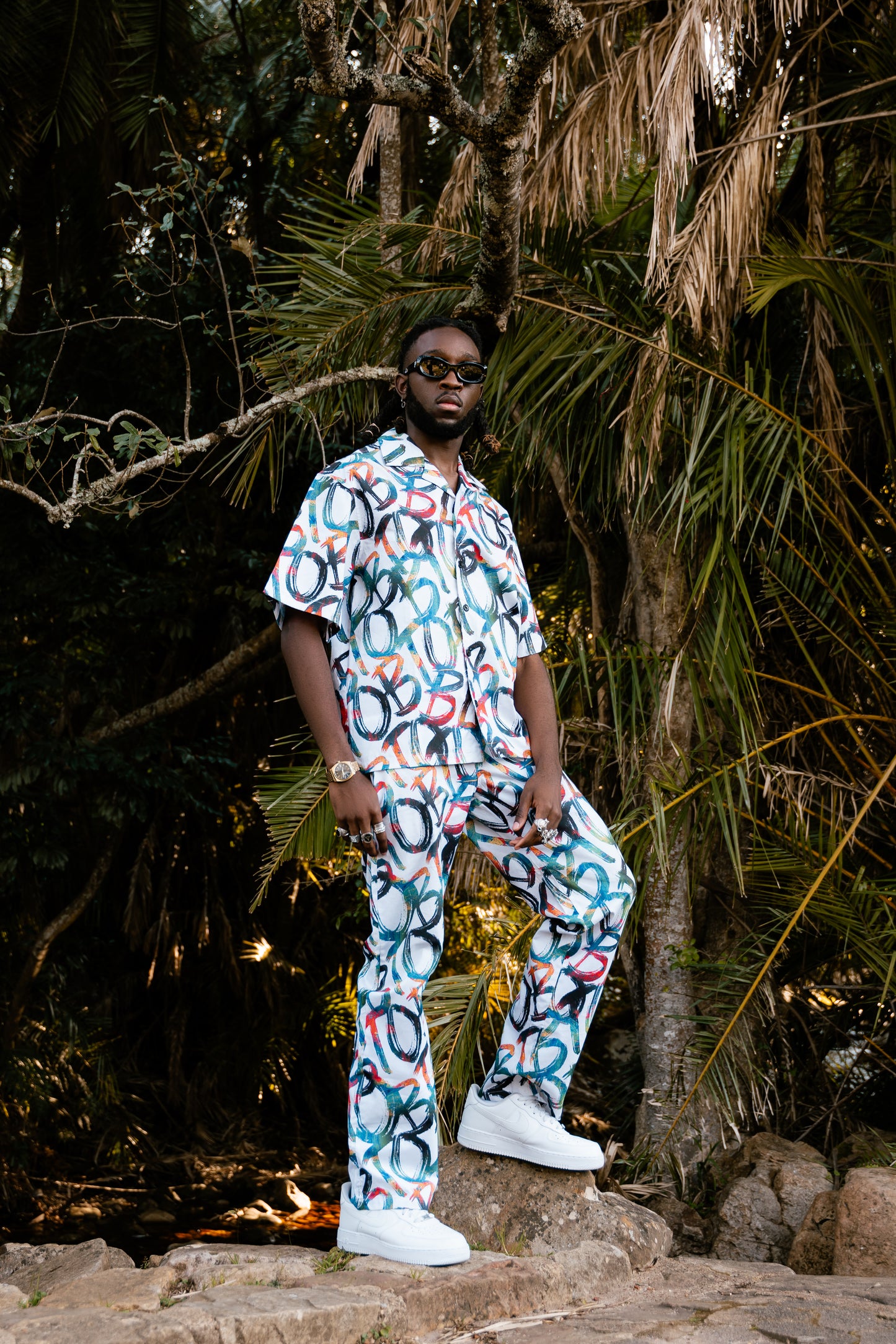 BTO BRUSH PRINT PANTS