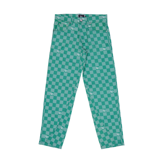 OLIVE BTO LOGO DENIM PANT