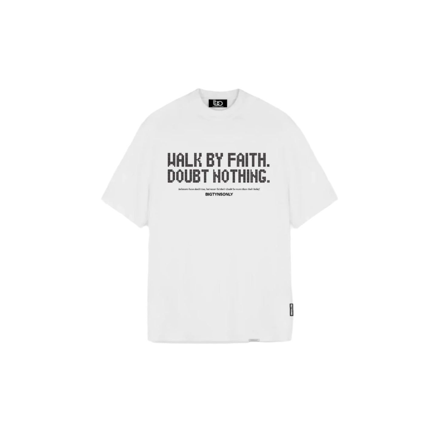 WALK BY FAITH WHITE T-SHIRT