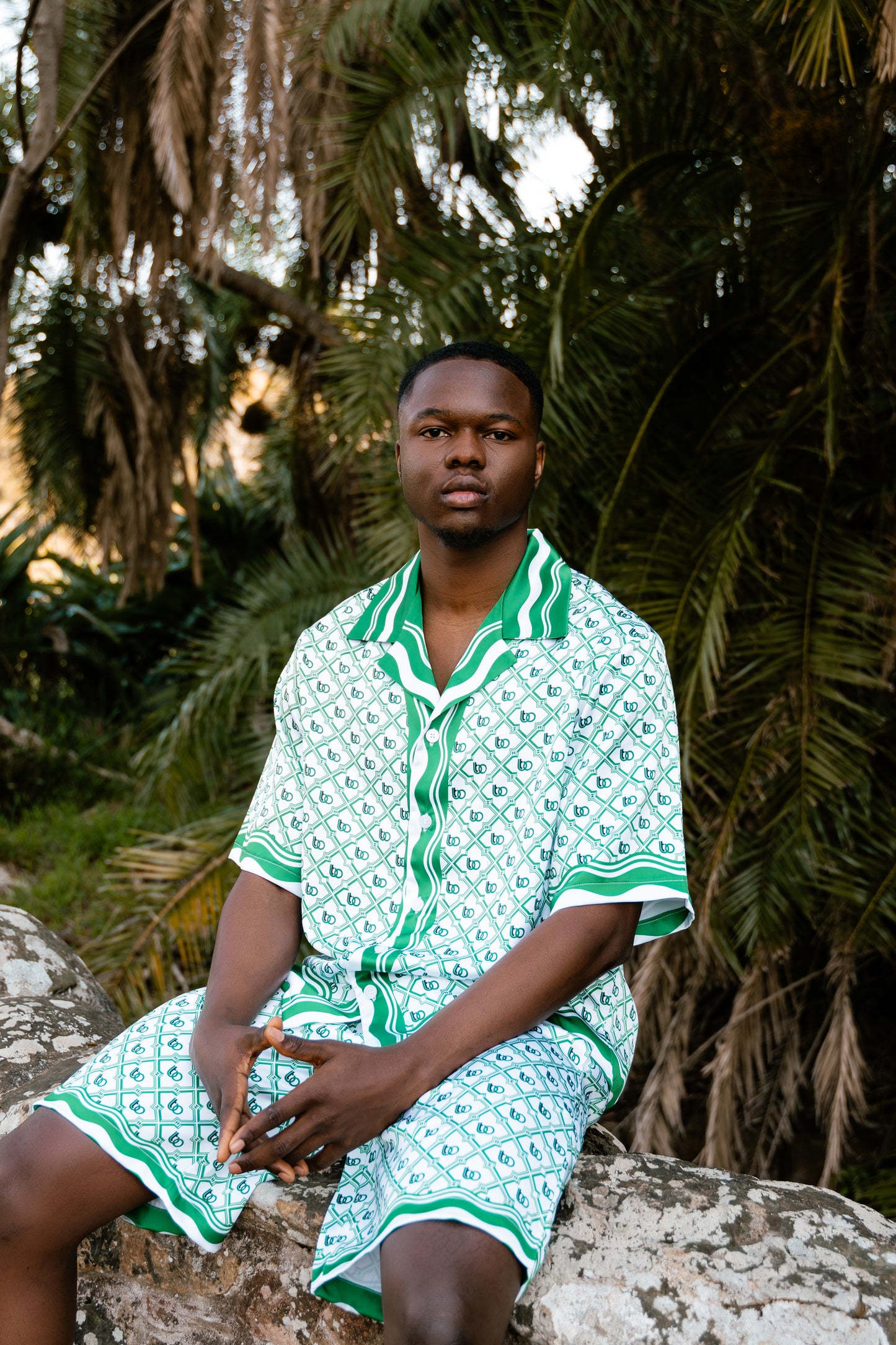 HARMONY SILK GREEN SHIRT