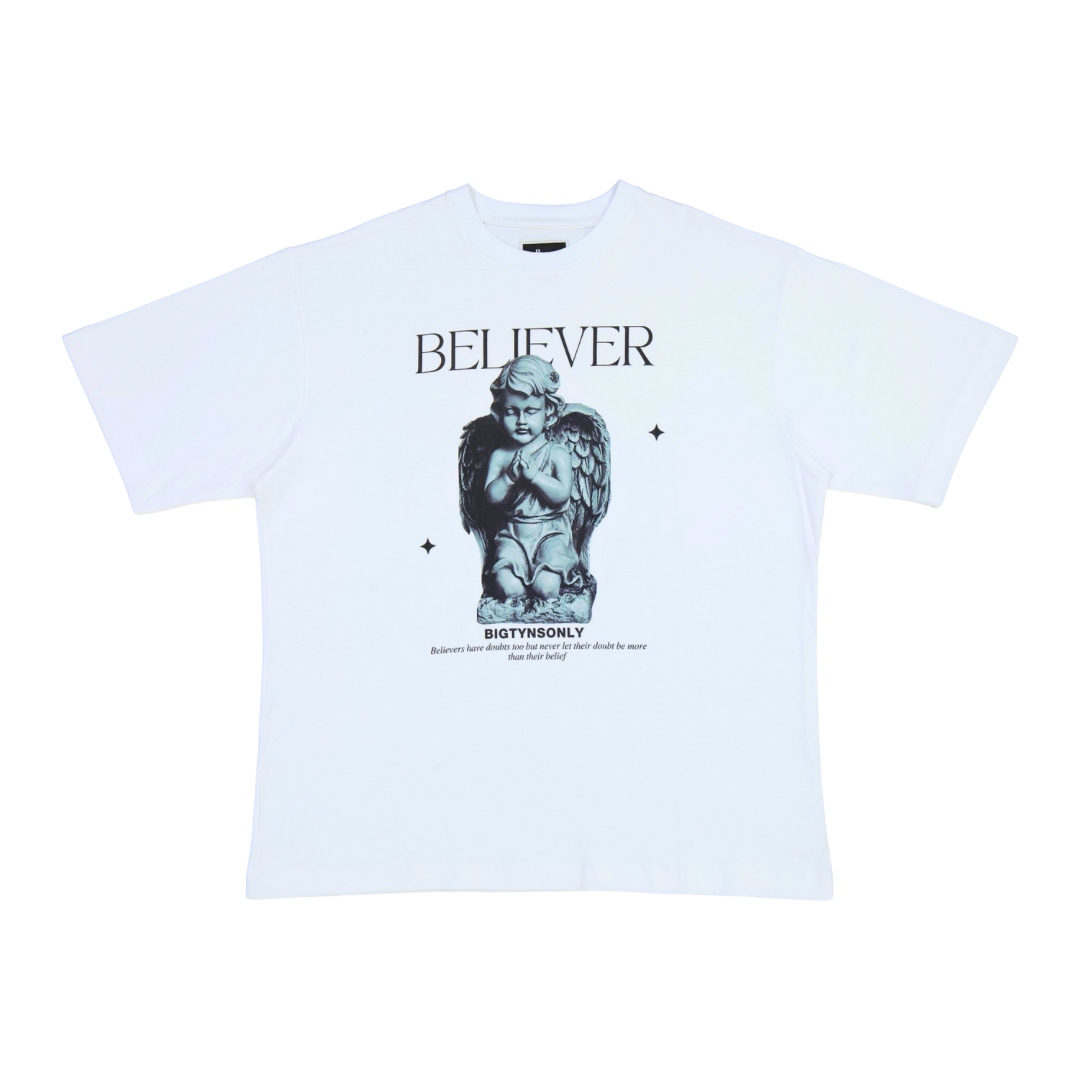 BELIEVER WHITE T-SHIRT