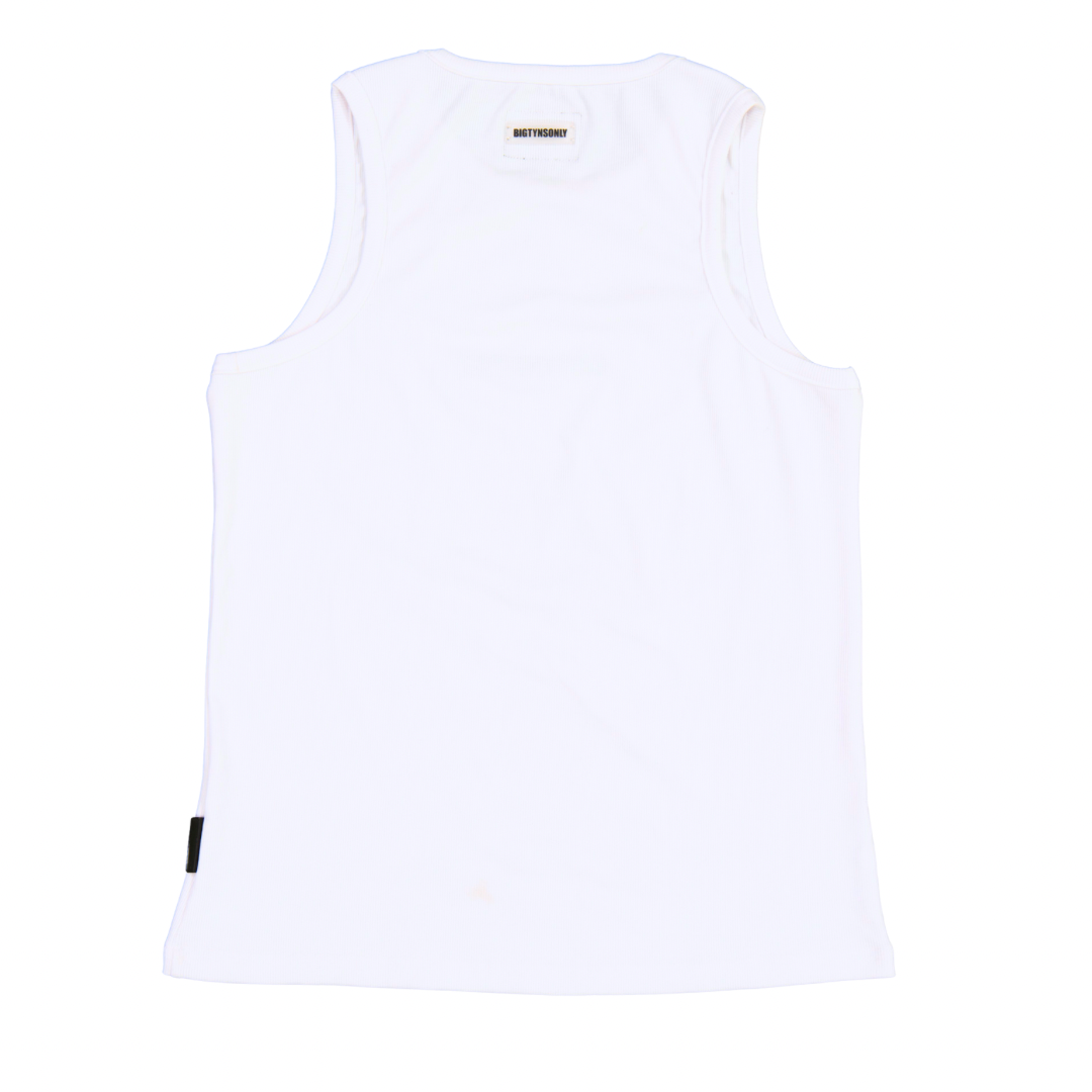 BIGTYNSONLY ACE WHITE VEST
