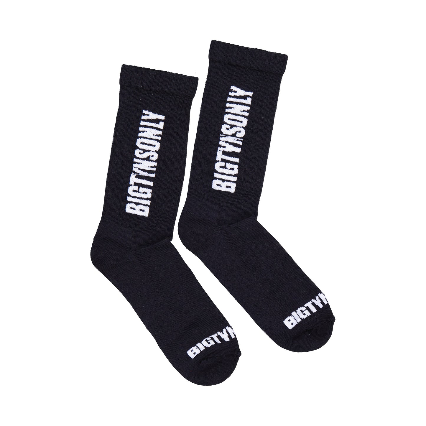BIGTYNSONLY BLACK ESSENTIAL SOCKS
