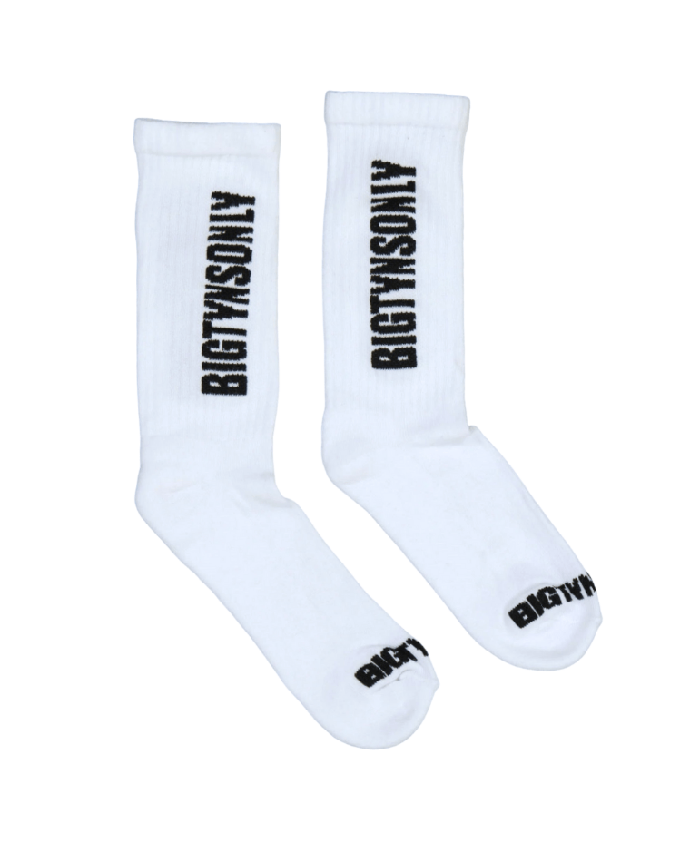 BIGTYNSONLY WHITE ESSENTIAL SOCKS