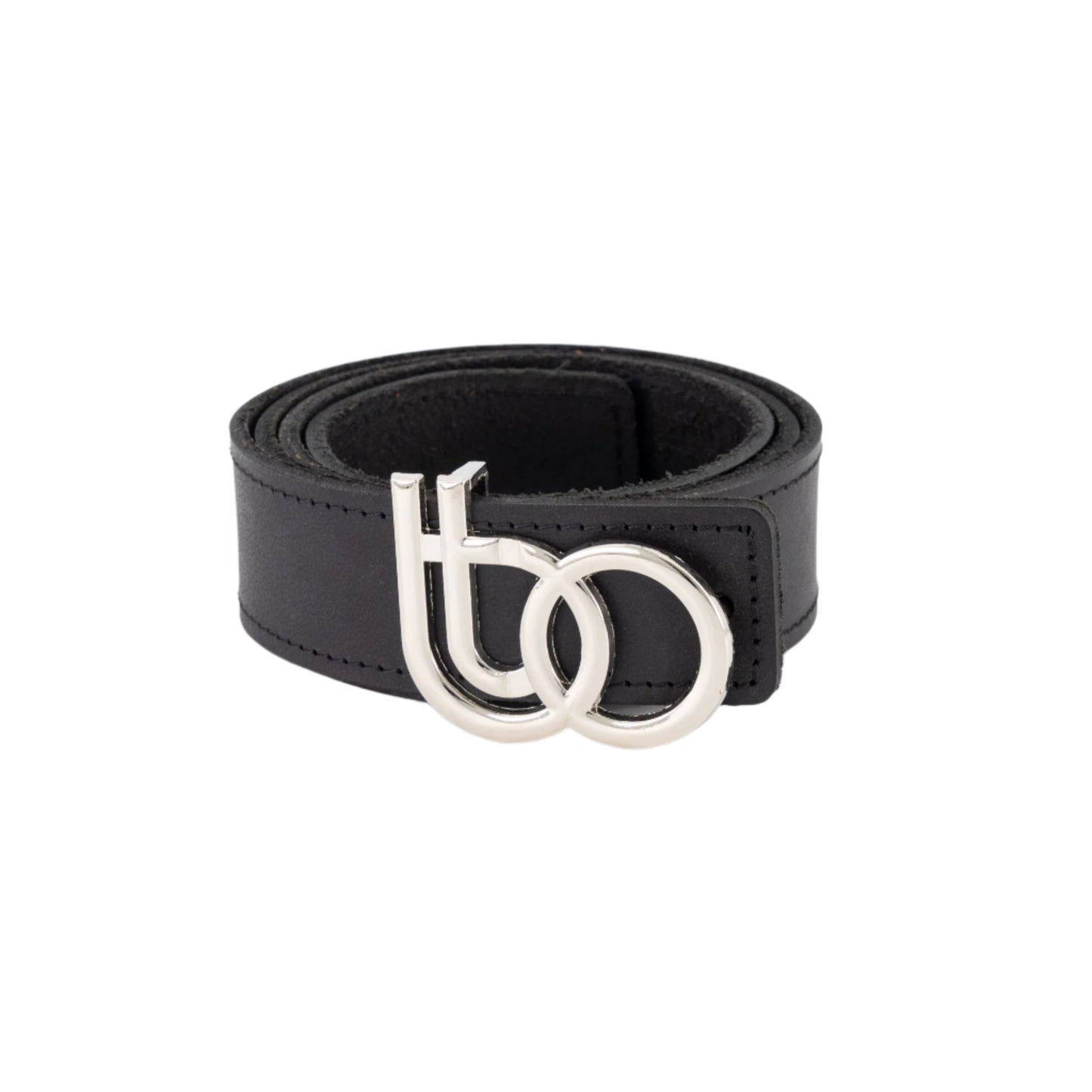 BTO LOGO BLACK LEATHER BELT