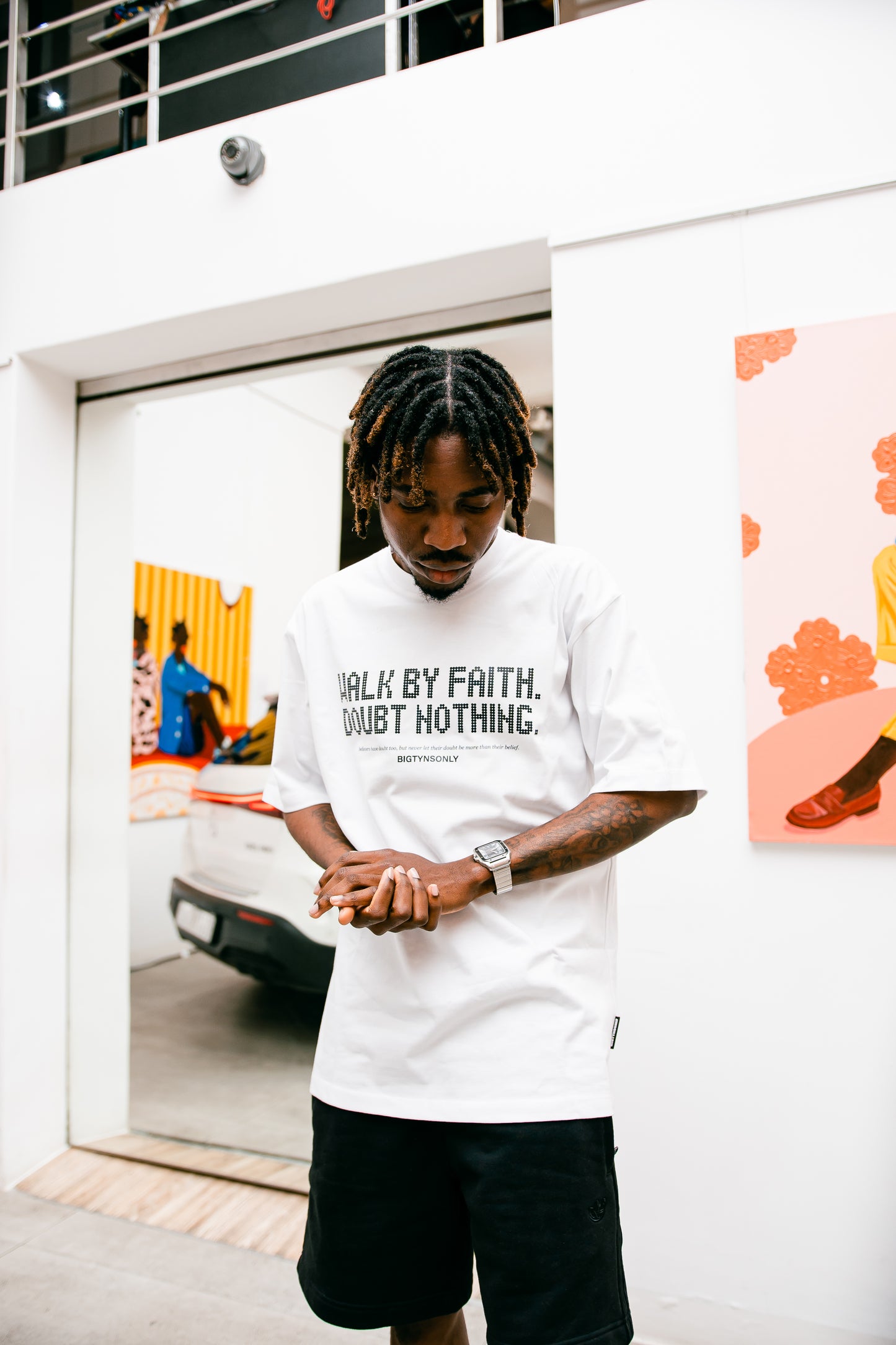 WALK BY FAITH WHITE T-SHIRT