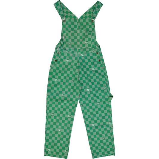 OLIVE BTO LOGO DENIM DUNGAREE