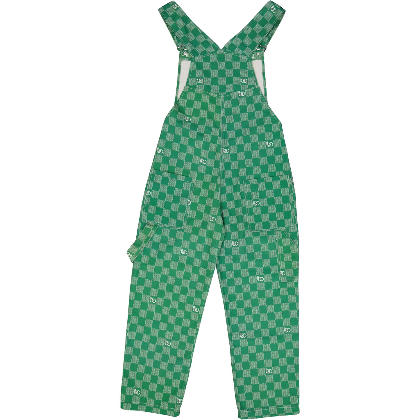 OLIVE BTO LOGO DENIM DUNGAREE