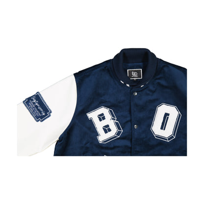 BELIEVE BLUE VARSITY JACKET